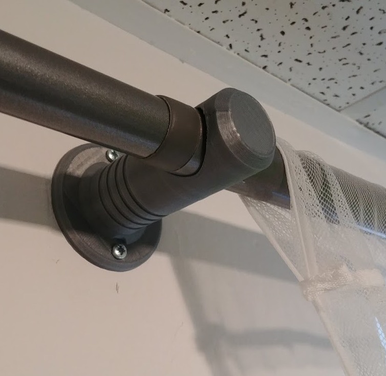 Ikea Hugad curtain rod holder