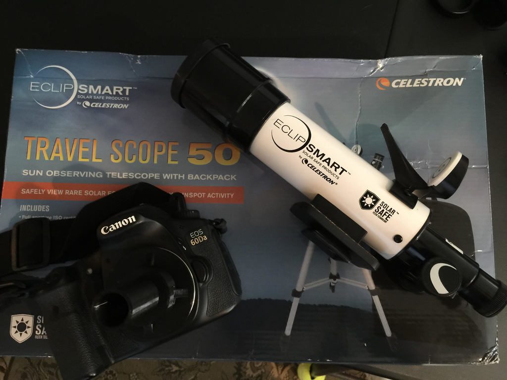 Canon EOS adapter and extension for 0.965 Telescope