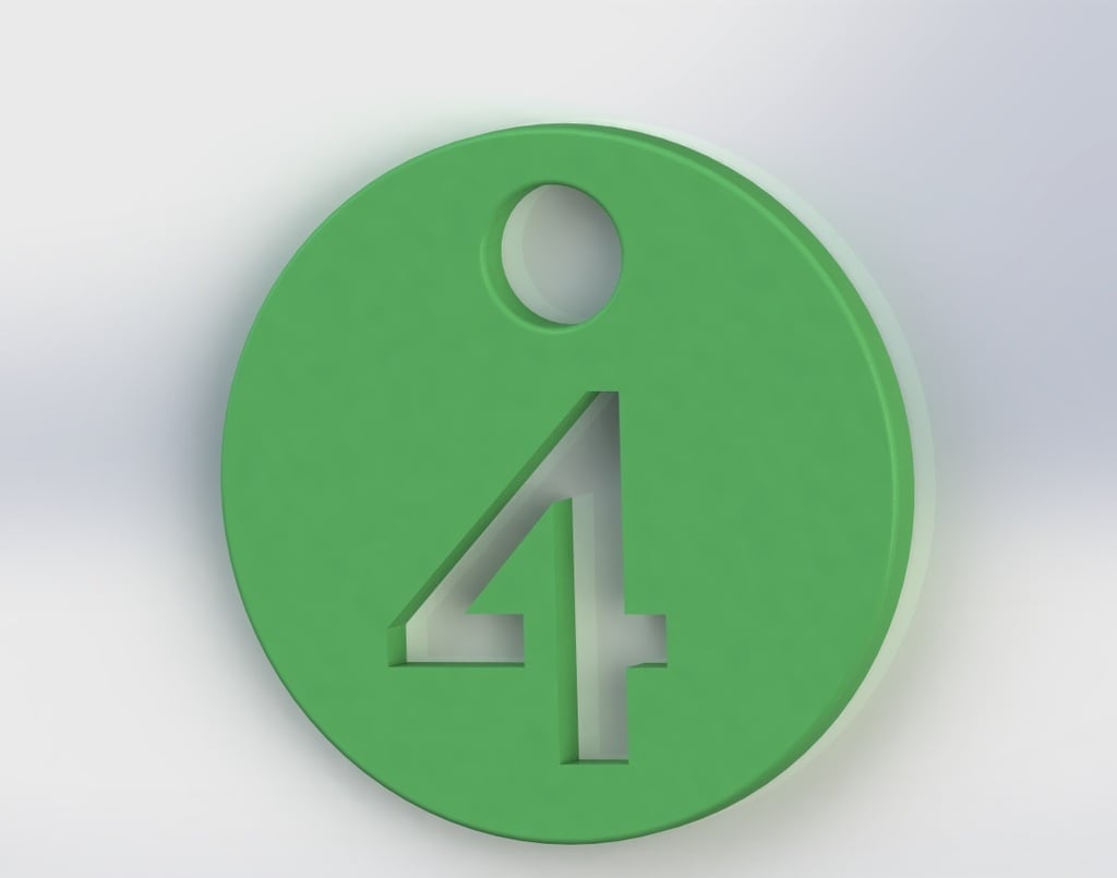 Number Keychain, Tag