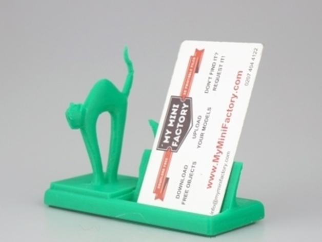mr cat says meow! business card holder