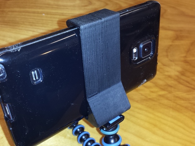 Camera Tripod Clip for Samsung Galaxy Note 4 w/ Silicone Case