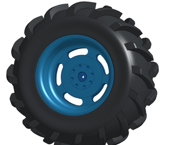 ERTL RC conversion tire/wheel