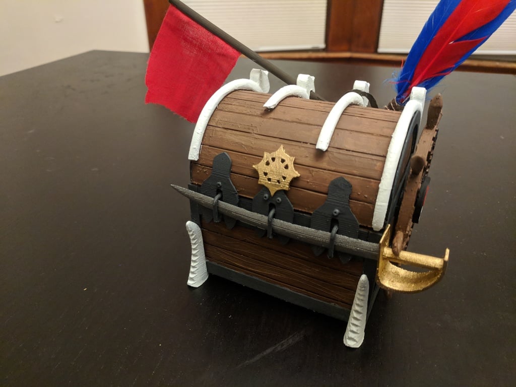 Ixalan-themed Pirate Chest Deck Box