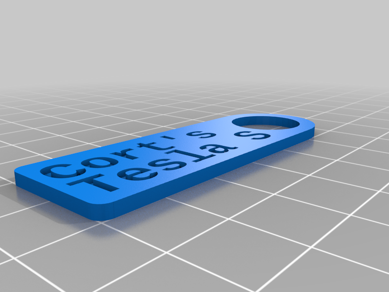 Simple Customizable Key Tag