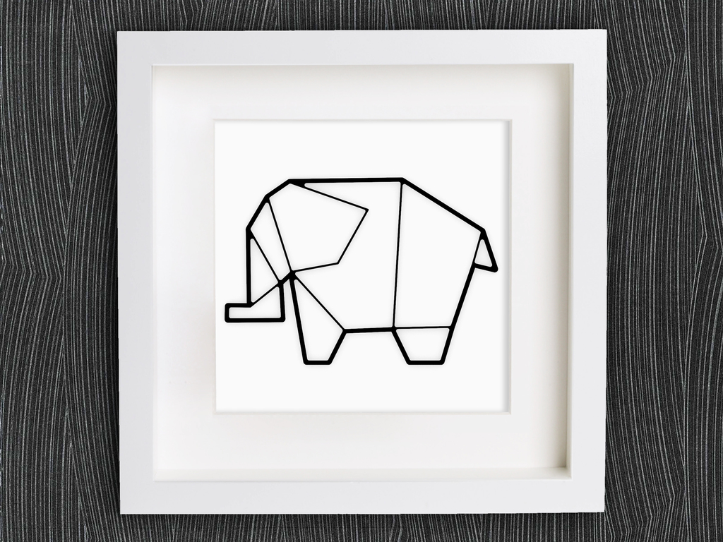 Customizable Origami Elephant No. 2