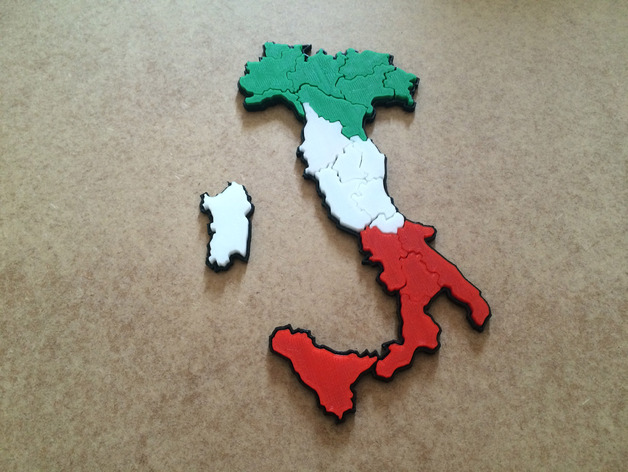 Italy map puzzle