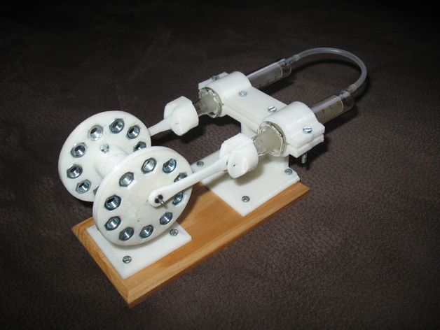 3D Printed Alpha Stirling Engine 2