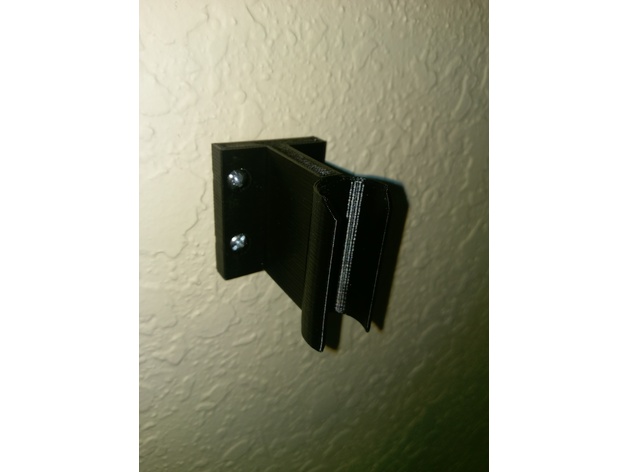 Snap-on flag wall-mount holder
