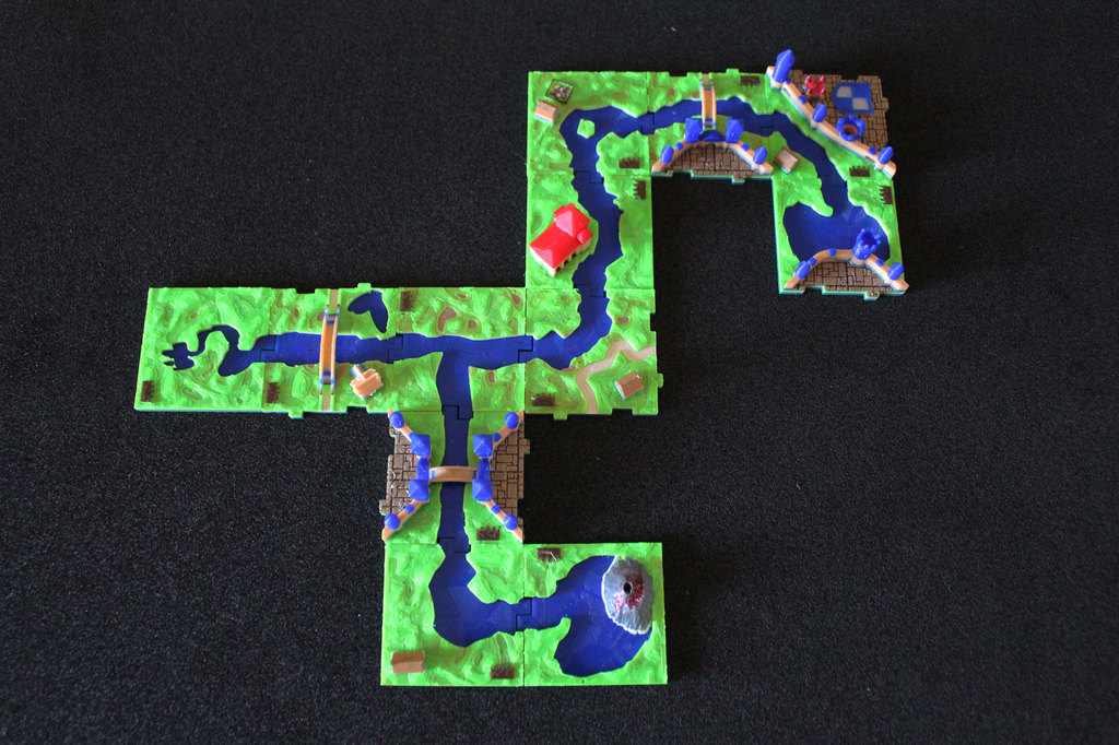 RifRaf 3D Carcassonne The River 2 II Game Tiles