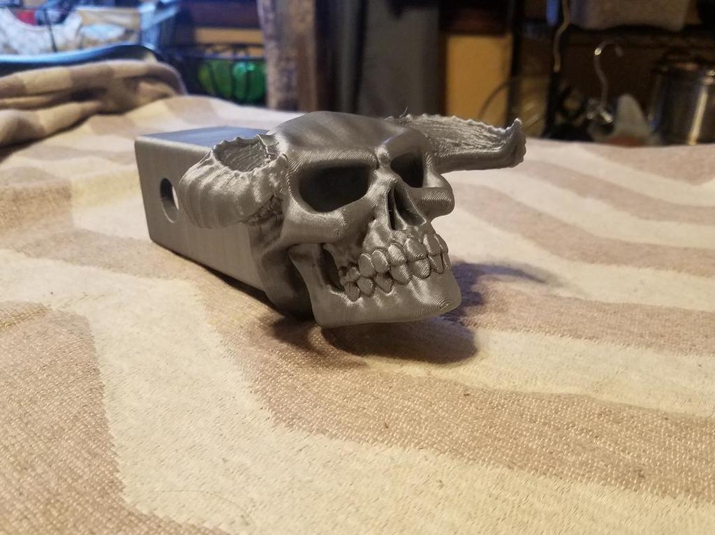 Demon Skull receiver hitch cover