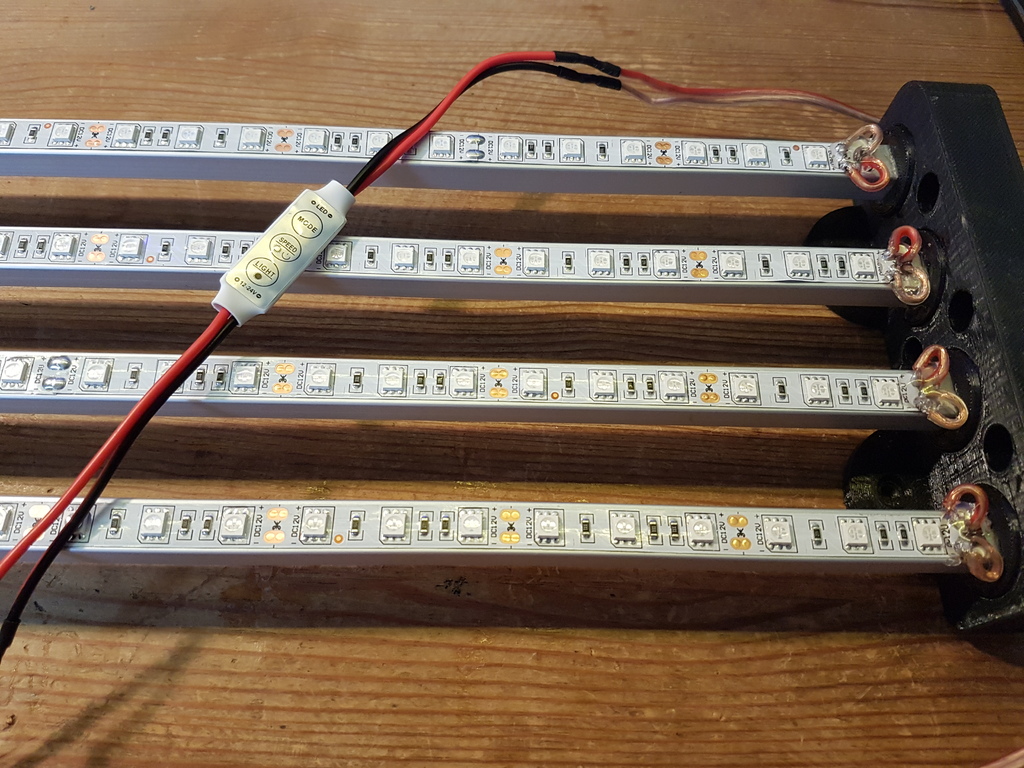 12V LED LIGHT STRIP LAMP V3 (no screws needed) -- Light color freely selectable, dimmable