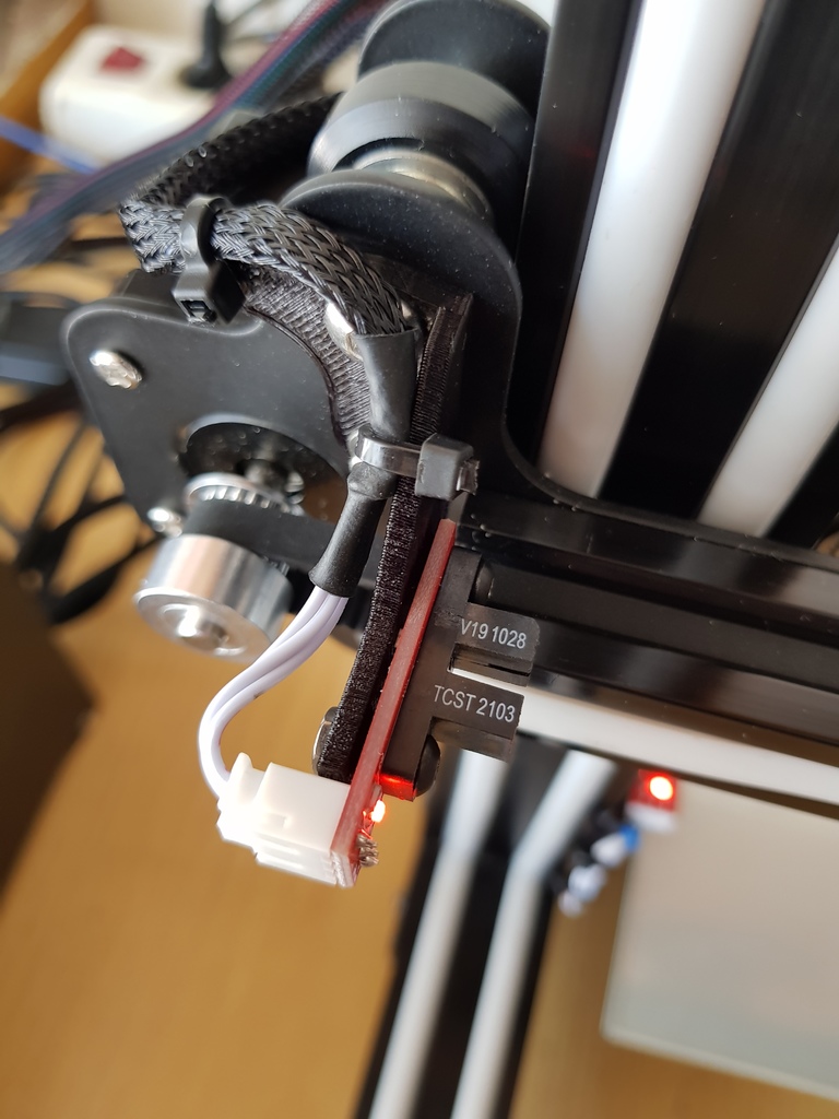 Alfawise U10 - X Optical Endstop support for CR-10 carriage