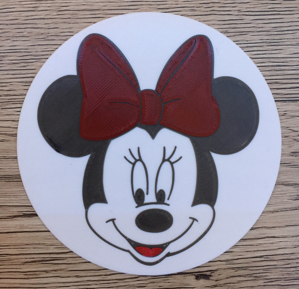 Badge Minnie (Test impression 4 couleurs)