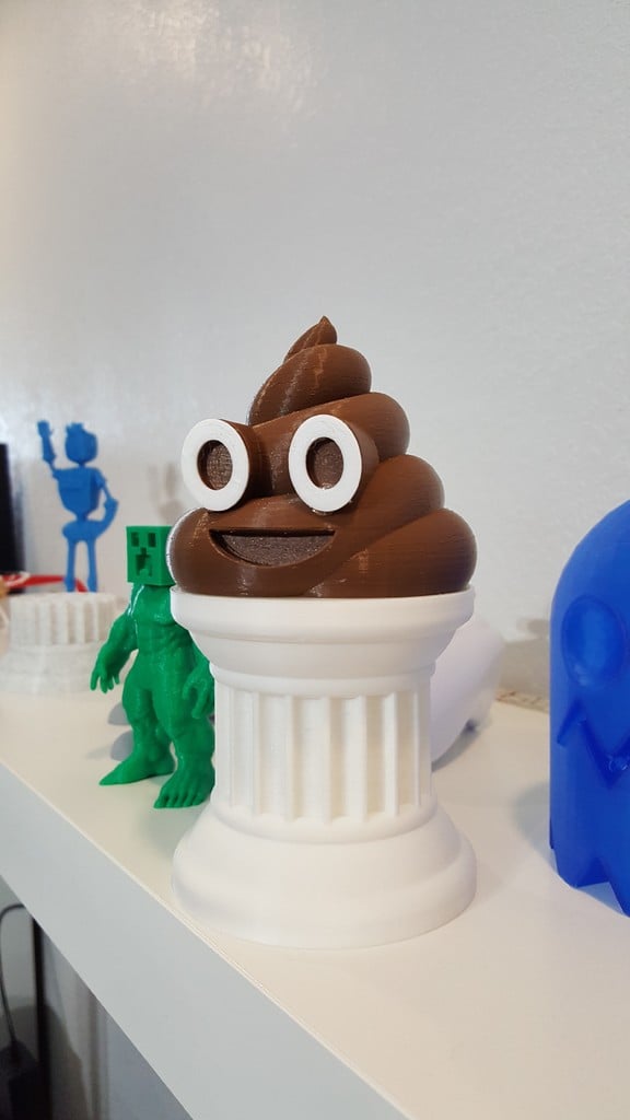 Poop Emoji Trophy With Eye Rings