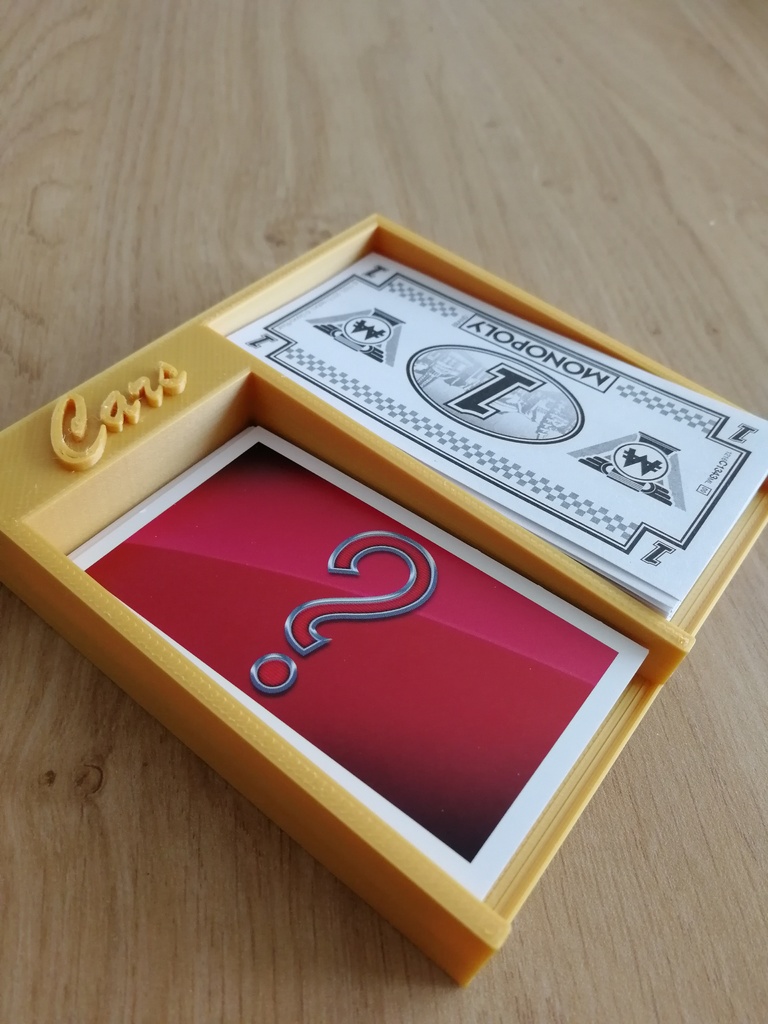 Monopoly Cars Holder Cards