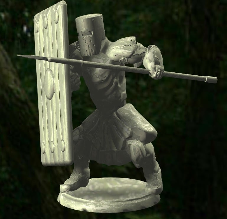 Knights - Spear and Shield Tower Guard