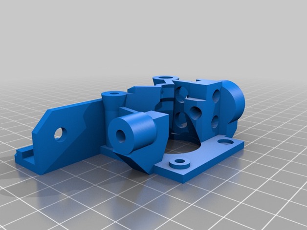 My Customized Airtripper Bowden Extruder + Extrusion Frame Mount,