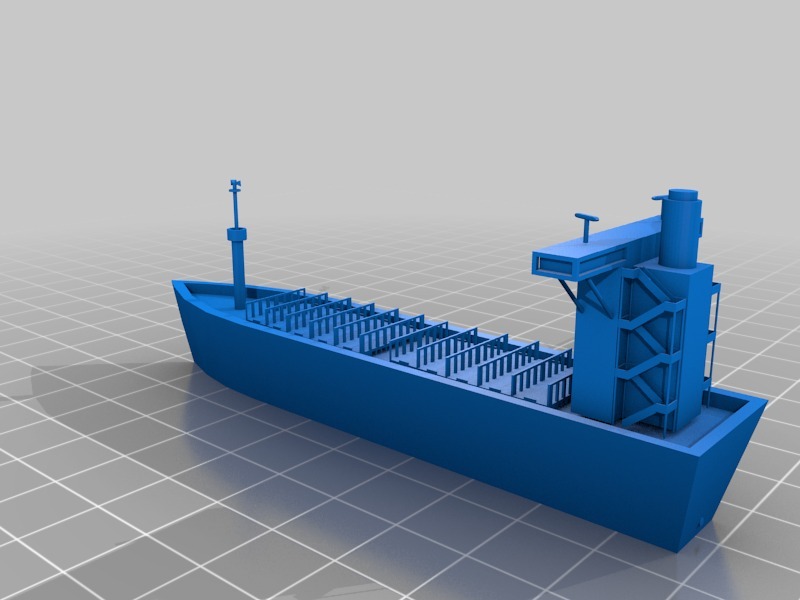 Barge model that floats