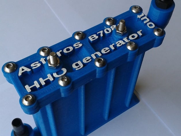 Asteros B708a 3d printed Hydrogen Generator