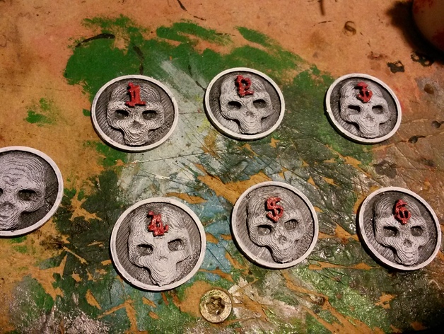 25mm Warhammer 40K Objective Markers