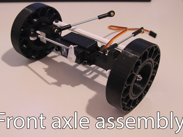 Printed truck V2: Front axle