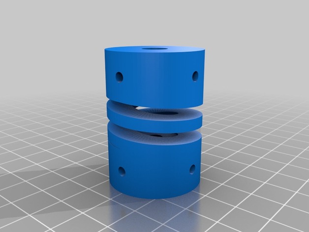 My Customized Flexible helical coupling 3 fori