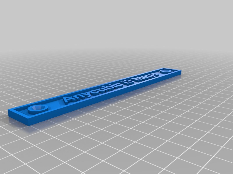 Anycubic i3 Name Plate
