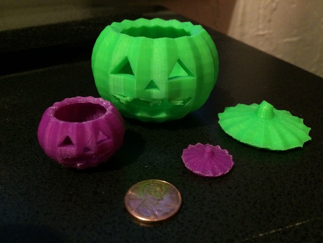Simple Jack-O-Lantern with removable lid