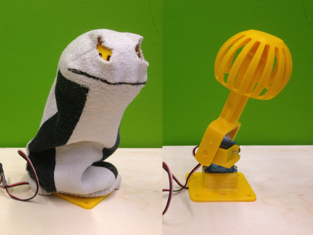 Gesture controlled Sock Puppet