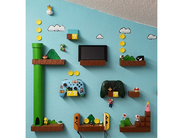 Super Mario World Nintendo Switch Controller Pro Joy Con Wall Holder