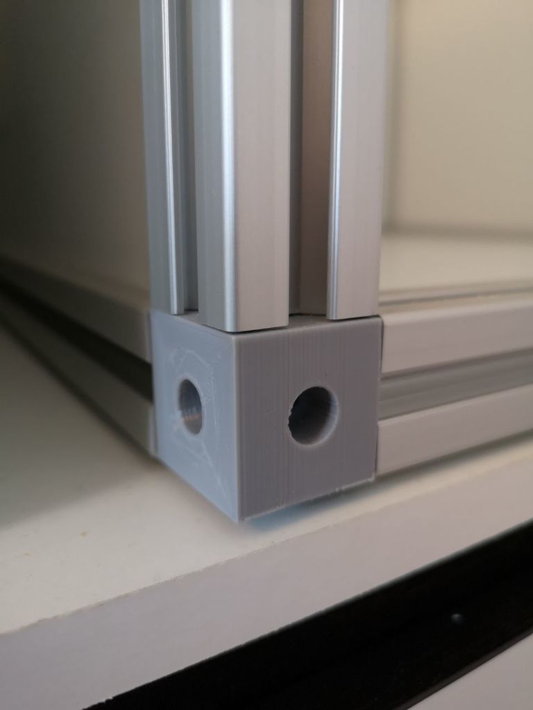 3030 - 30mm corner connector for extruded aluminium section