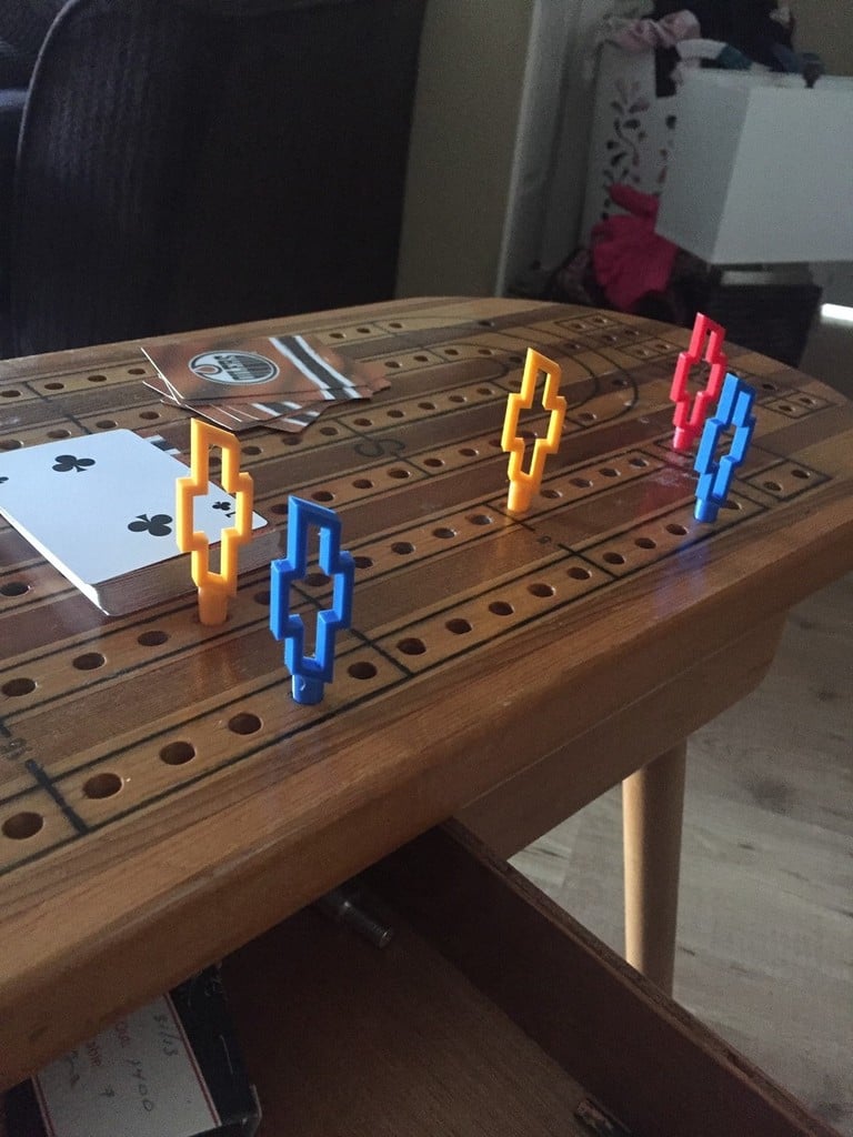 Cribbage Board Pegs (Coffee table size)