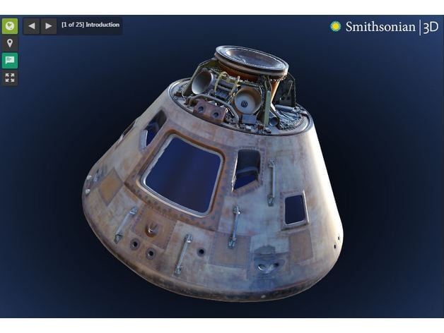 Apollo 11 Command Module Smithsonian By Danlovy Thingiverse