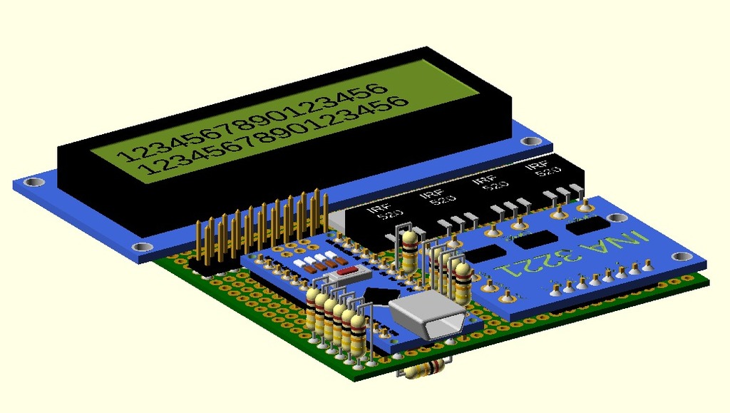 Openscad electronic project sample board