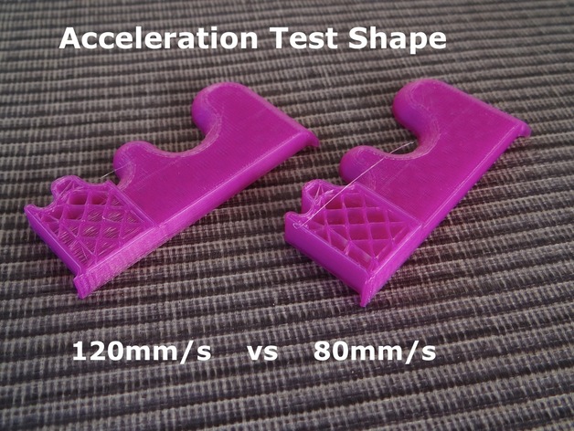 Acceleration Test Shape - Print Aid