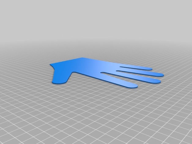 Glove Pattern Hand Shape Demo From My 3D Grid Print