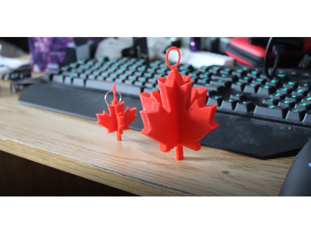 Maple Leaf Keychaincar Decoration Canada Day