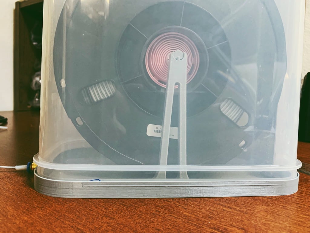 Filament Spool Stand for Rubbermaid Container
