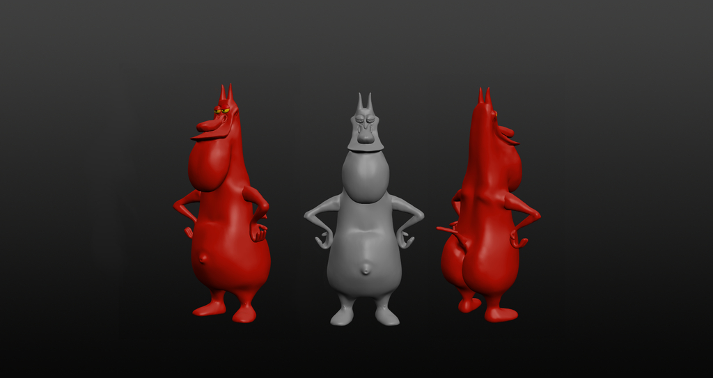 Mr. Red from Cow and Chicken