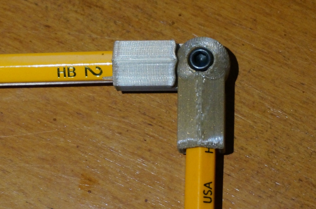 Pencil joint lockable M3 screw and nut