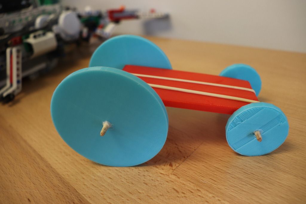 Rubber Band Powered Car