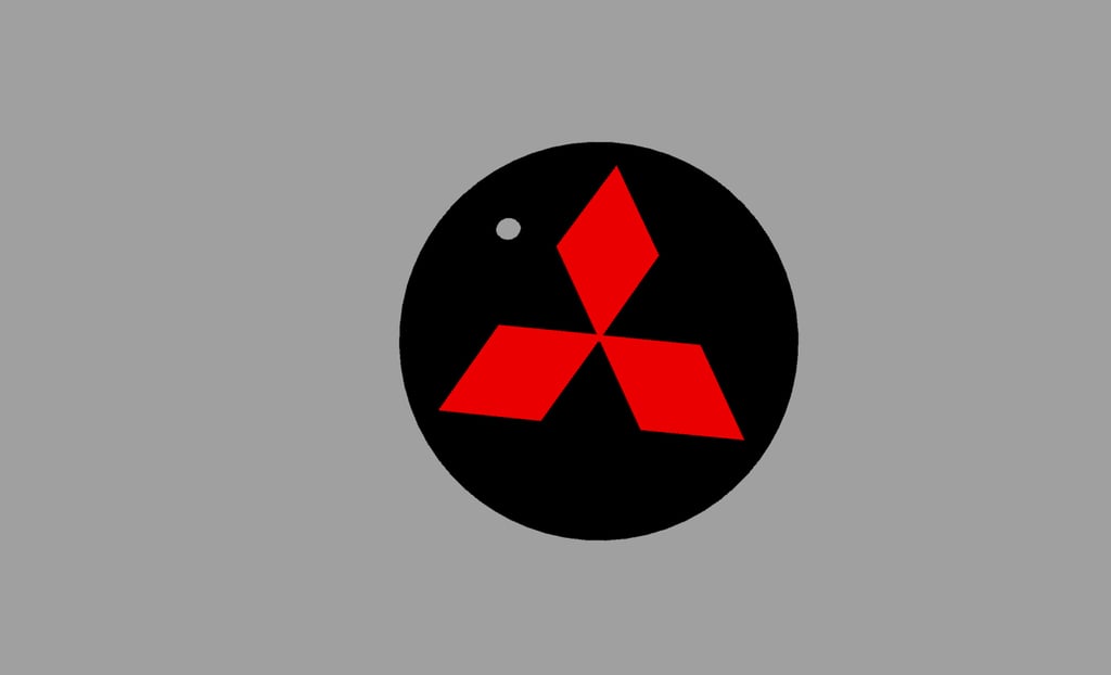 Key chain for Mitsubishi logo