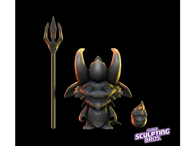 little devil teemo (urban toy style) from league of legends