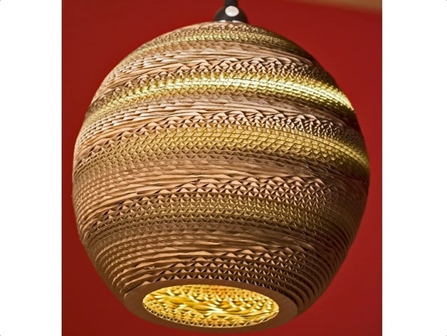 Spherical Cardboard Lamp