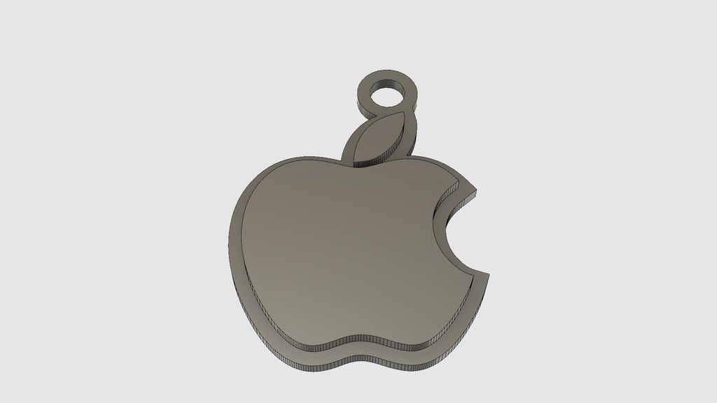 Apple Logo Key Fob