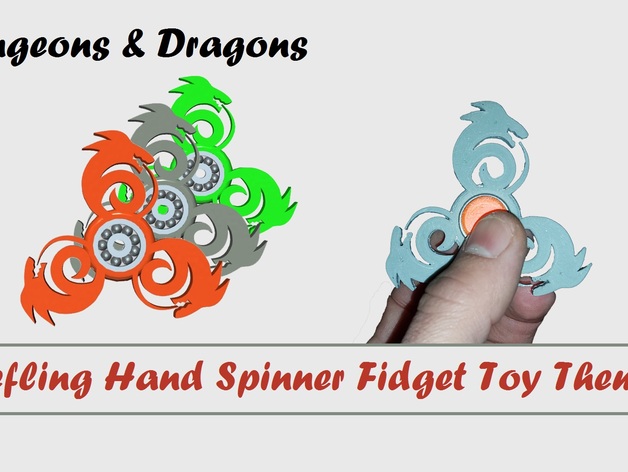 Tiefling Hand Spinner Fidget Toy Theme