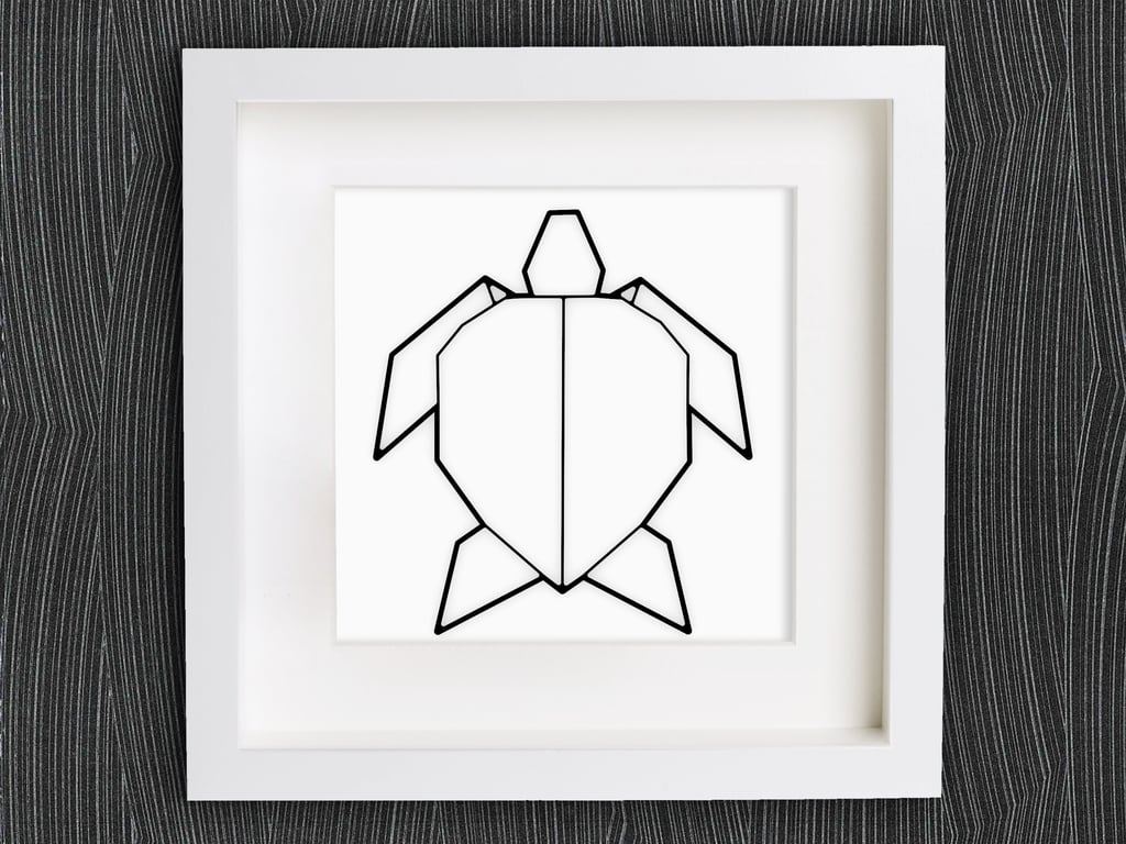 Customizable Origami Turtle