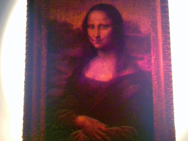 Decimated Mona Lisa Lithophane