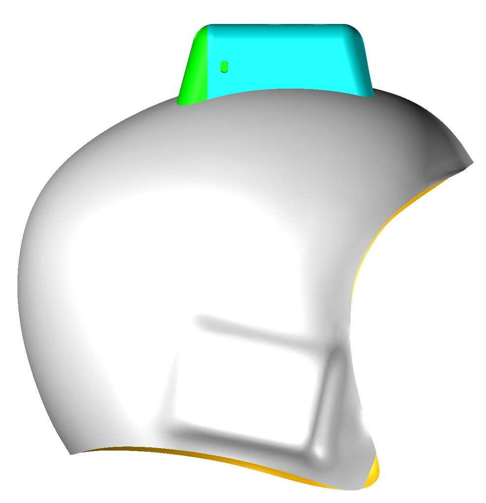 Helmet mount for mobius C2 action camera