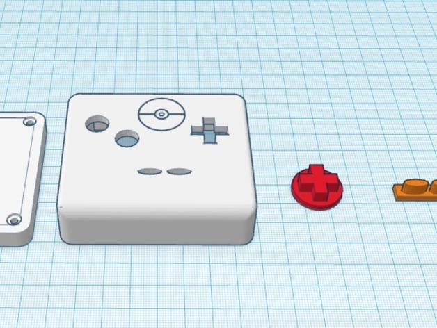 Gameboy style controller (with pokemon logo)